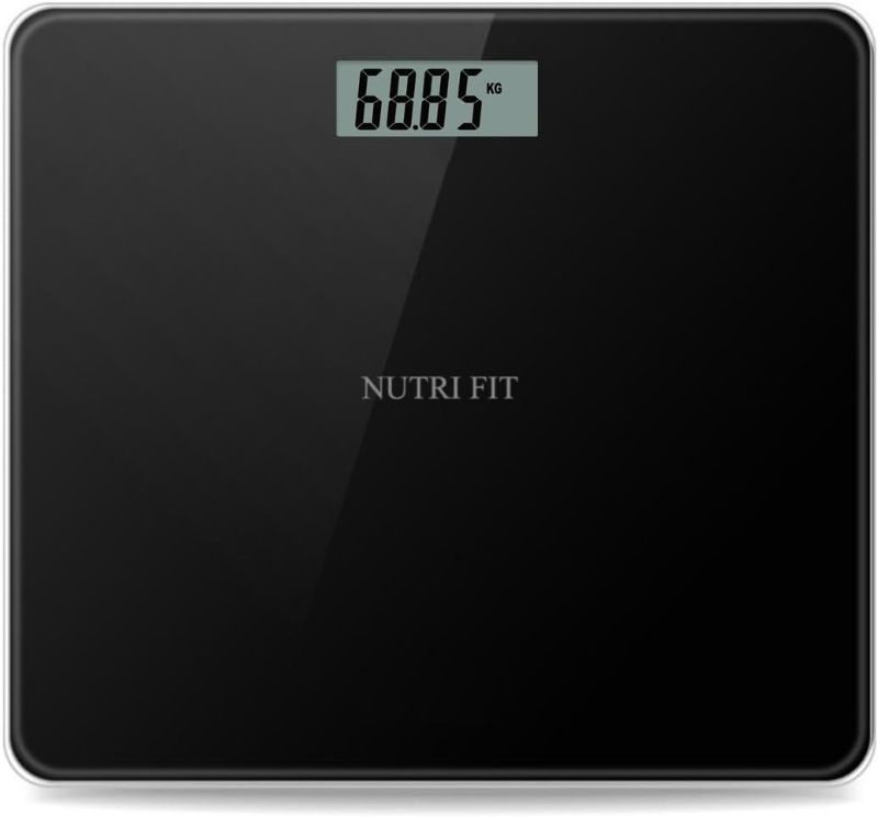 Photo 1 of NUTRI FIT Digital Bathroom Scale for Body Weight, Bath Scale for Accurate Weight Watching with Large LCD Display, Most Accurate for The Elderly Safe Home Use, 330 lbs
