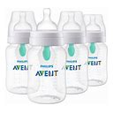 Photo 1 of Philips AVENT Anti-Colic Baby Bottles with AirFree Vent, 9oz, 4pk, Clear, SCY703/04