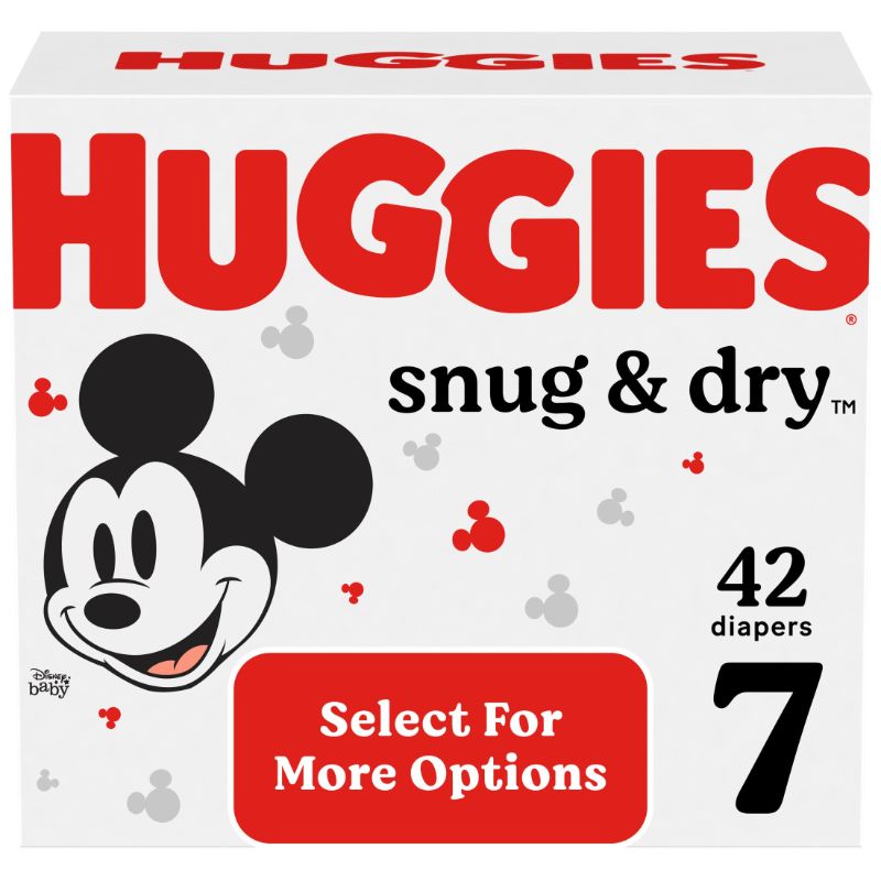 Photo 1 of Huggies Snug & Dry Diapers, Size 7, 42 Ct (Select for More Options)
