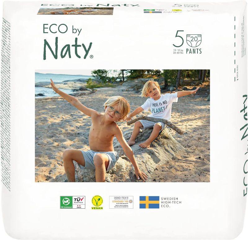 Photo 1 of Eco by Naty Pull Ups - Hypoallergenic and Chemical-Free Training Pants, Highly Absorbent and Eco Friendly Pull Ups for Boys and Girls  20 CT