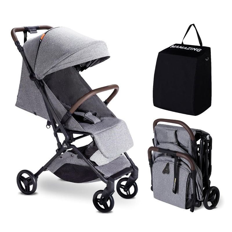 Photo 1 of Baby Stroller, Ultra Compact Travel Stroller, One-Handed Folding Stroller for Toddler, Only 11.5 lbs, Grey