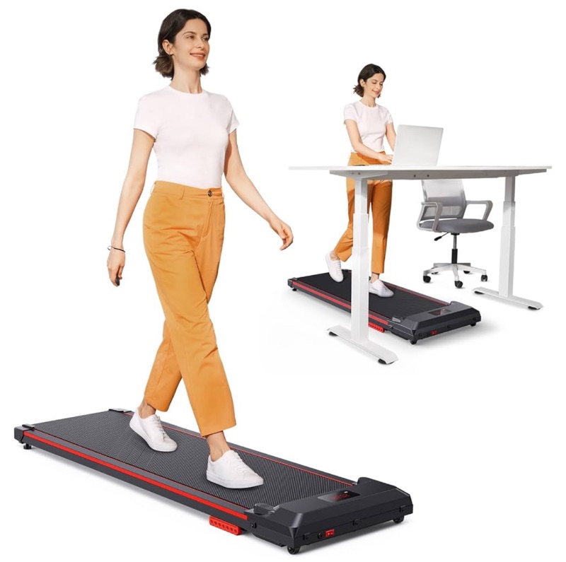 Photo 1 of UREVO Walking Pad, Under Desk Treadmill, Portable Treadmills for Home/Office, Walking Pad Treadmill with Remote Control, LED Display