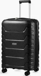Photo 1 of LUGGEX 24 Inch Luggage with Spinner Wheels - Polypropylene Lightweight Luggage Expandable - High Bounce, Ultra-light Elegance (Black Suitcase) Black 24LPNPMCB3619249
