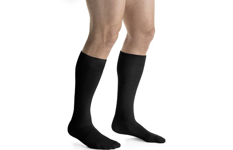 Photo 1 of JOBST Activewear 20-30 mmHg Knee High Compression Socks, Medium, Cool Black
