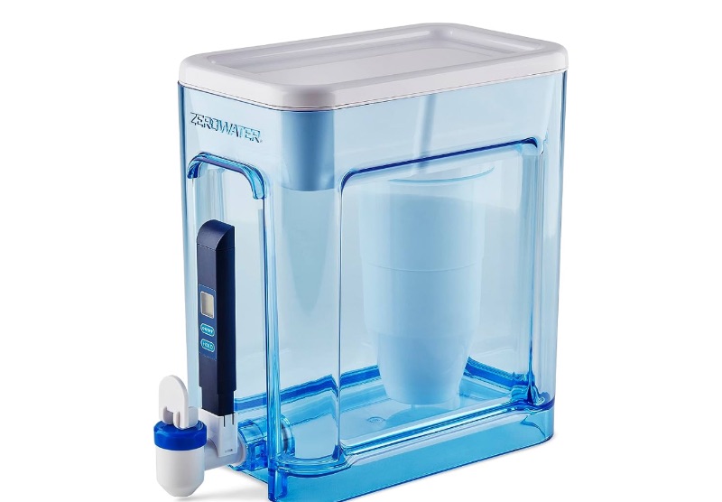 Photo 1 of ZeroWater 22-Cup Ready-Read 5-Stage Water Filter Dispenser with Instant Read Out - 0 TDS IAPMO Certified to Reduce Lead, Chromium, and PFOA/PFOS