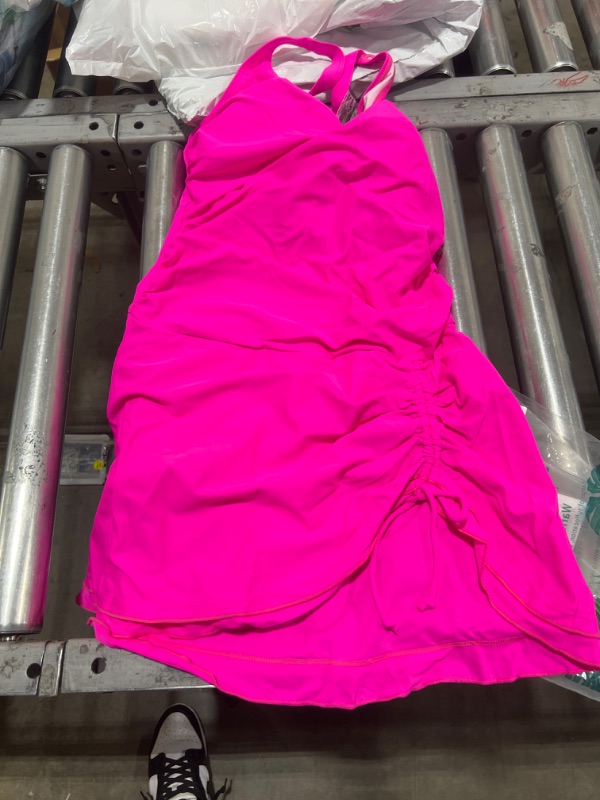 Photo 2 of B2prity One Piece Swimdress Swimsuits for Women Tummy Control Swim Dresses Skirt V Neck Wrap Bathing Suit