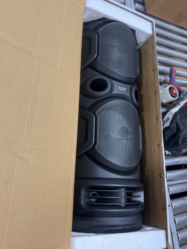 Photo 3 of Audiobox Dual 8" Woofer Rechargeable Tower Speaker

