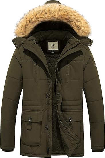 Photo 1 of Women's Winter Coat Warm Parka Jacket with Faux Fur Removable Hood
