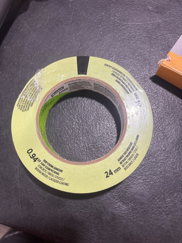 Photo 2 of 3M Scotch Masking Tape for Hard-to-Stick Surfaces, 2060-24A, 1-Inch by 60-Yards, 1 Roll