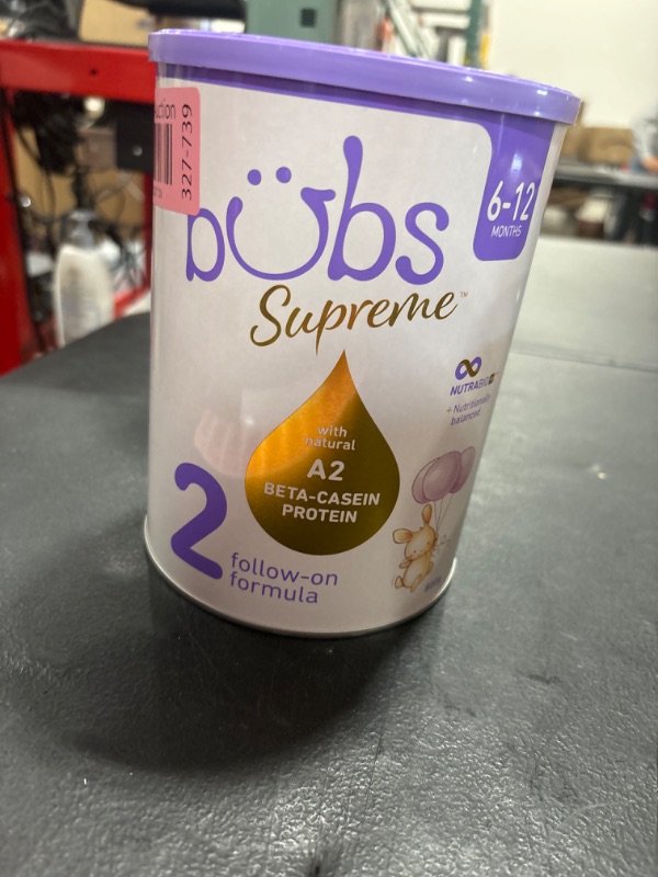 Photo 2 of Bubs Supreme Follow-On Formula, Stage 2, Infants 6-12 Months, Made with A2 Beta-Casein Protein Cows Milk, 28.2 oz