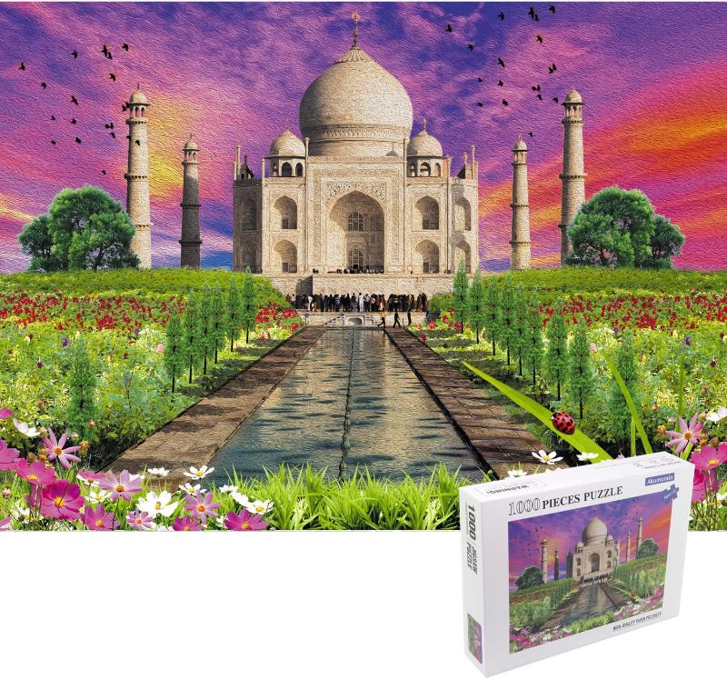 Photo 1 of 1000 Piece Puzzle,Jigsaw Puzzles 1000 Pieces 1000 Piece Adult Children Puzzles Suitable for Adults Children (D0005 1000PCS, 1000 PCS)