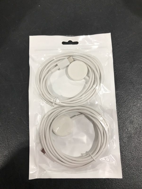 Photo 2 of JUD ???? ???????? for Apple Watch Charger USB-C Cable 2Pack 6.6ft/2m, Fast Charger Wireless Charging Cable Compatible with Apple Watch Charger Series 8/7/6/5/4/3/2/1/SE