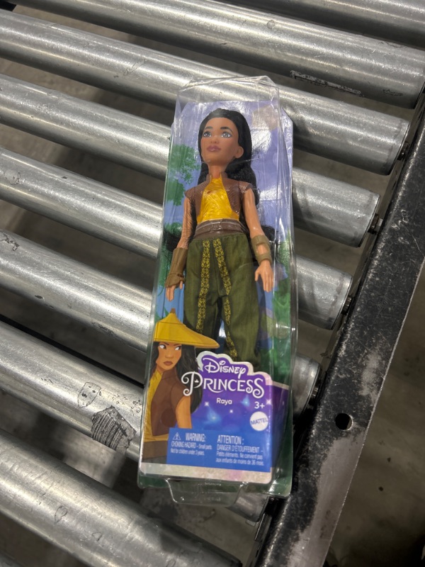 Photo 2 of Mattel Disney Princess Raya Fashion Doll, New for 2023, Sparkling Look with Black Hair, Brown Eyes & Accessories