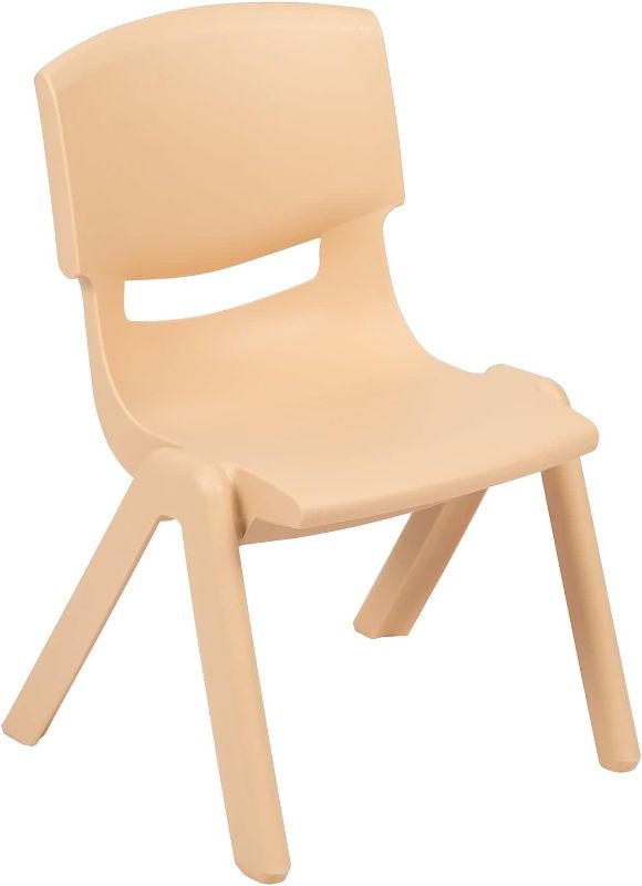 Photo 1 of Generic Kids Stackable Chair, Beige, Size: 20x12inches