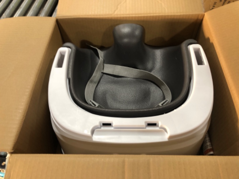 Photo 2 of Ingenuity Baby Base 2-in-1 Booster Feeding and Floor Seat with Self-Storing Tray, Slate