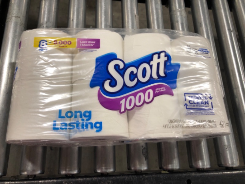 Photo 2 of Scott Trusted Clean Toilet Paper, 32 Regular Rolls, Septic-Safe Toilet Tissue, 1-Ply Rolls 8 Count 