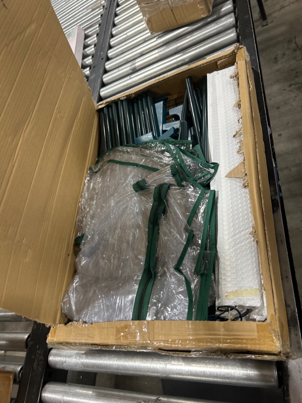 Photo 1 of Poolergetic Indoor Greenhouse with Grow Lights 4 Tier Greenhouse with 4 Full Spectrum Plant Grow Lights for Early Spring Seed Germination and Indoor Growing