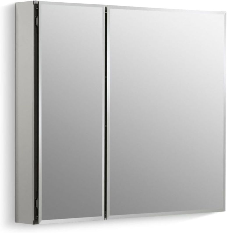 Photo 1 of KOHLER K-CB-CLC3026FS Frameless Double Door 30 inch x 26 inch Aluminum Bathroom Medicine Cabinet Recess or Surface Mount