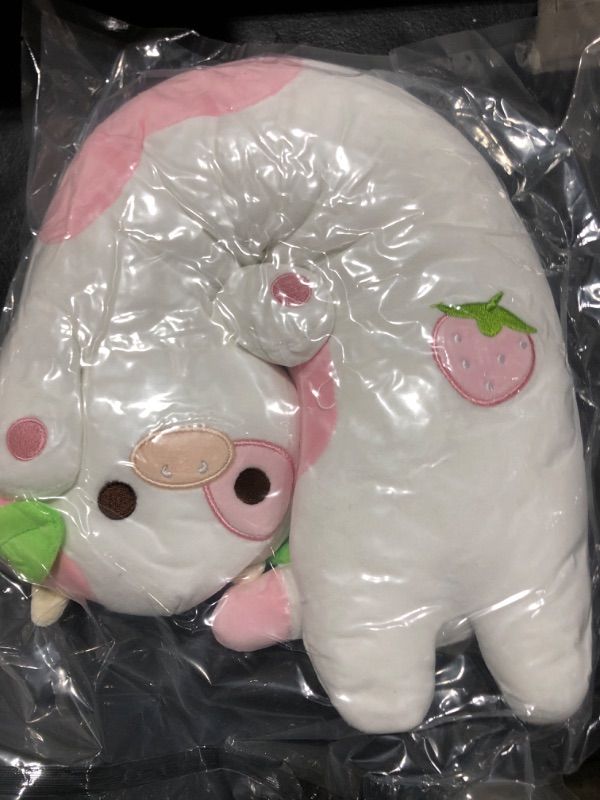 Photo 1 of LONG COW PLUSHIE PINK AND WHITE