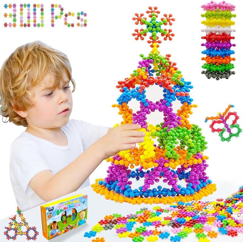 Photo 1 of STEM Toys, 300 Pieces Building Blocks Toys for Kids, Educational Toys Sets, Puzzles Toy, Creativity Classroom Activities Toys, Interlocking Gear Learning Toys for Children Boys Girls Aged 3+