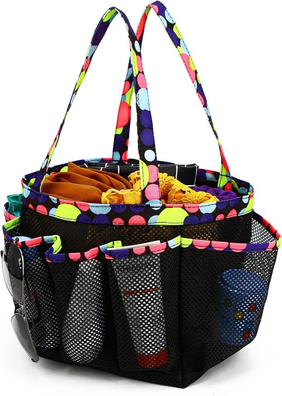 Photo 1 of ZOPPEN Mesh Beach Bag Tote, Pool Bag with Multiple Pockets, Kids Shell Collection Bag, Beach Storage Bags
