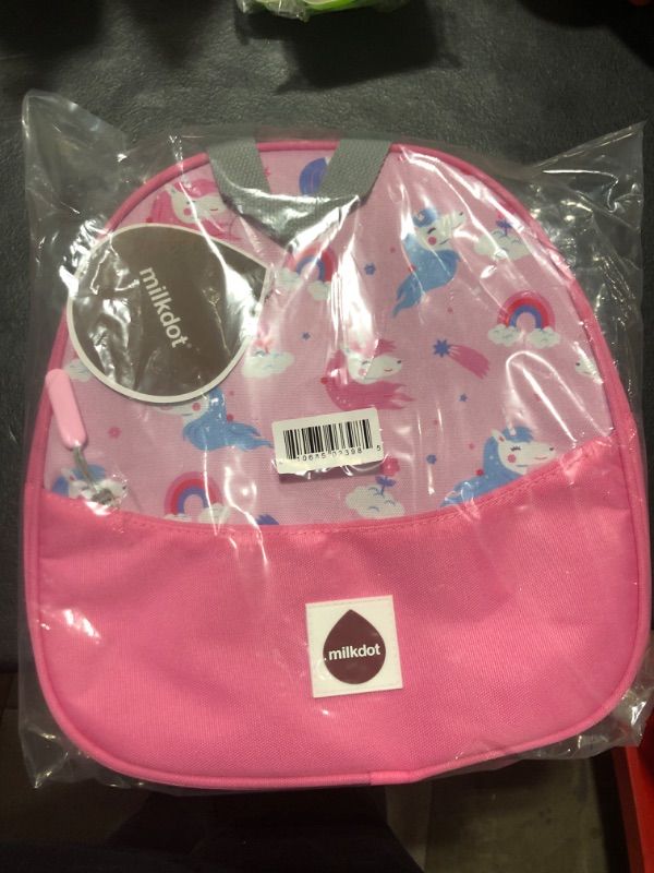 Photo 2 of Designer Mini Backpack, Pink, Perfect for Women, Men, Boys, Girls, Stylish for kids ages 3+ (Unicorn)