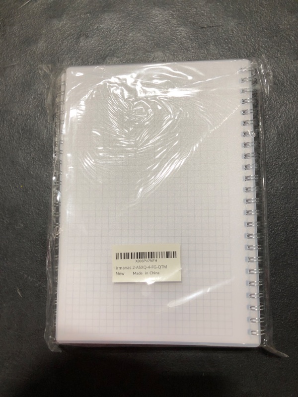 Photo 2 of Graph Paper Notebook, 4 Pack Journal Spiral Graph Grid Notebooks 5.7" x 8.3", 640 Pages, Cute College School Supplies Notebooks for Work, Aesthetic Gift Office Supplies for Study and Notes (4 pcs)5.7" x 8.4" Squared