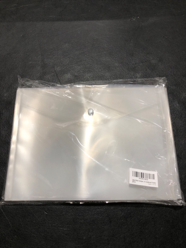 Photo 2 of Plastic Envelopes, 10 Pack, Letter Size, Clear, Durable, Tear-Resistant, Moisture-Proof, Colorless and Odorless
