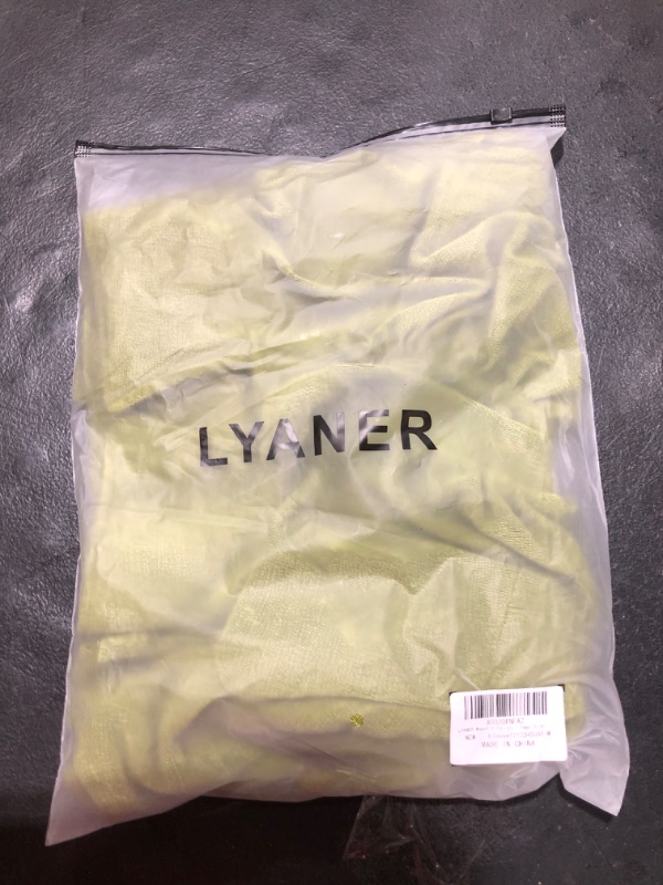 Photo 2 of LYANER Women's Collar Button Down Ruched Long Sleeve Fitted Crop Tee Shirt Top Medium Sage Green
