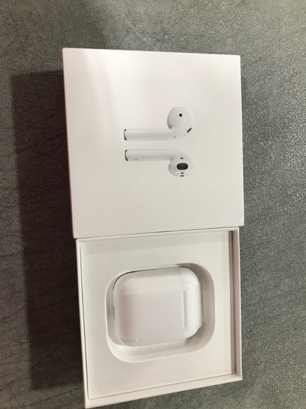 Photo 4 of Apple AirPods (2nd Generation) MV7N2AM/a with Charging Case - Stereo - Wireless - Bluetooth - Earbud - Binaural - in-ear
