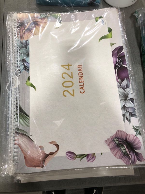 Photo 1 of Plantime Desk Calendar, Yearly Wall Pad Calendar Daily Planners Ruled Blocks 17"x12" To Do List Notepad (Floral)