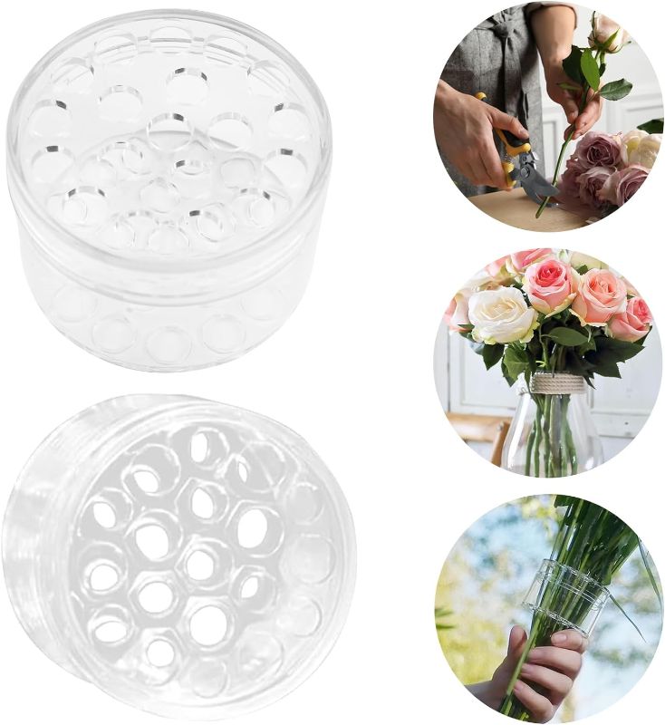 Photo 1 of Spiral Ikebana Stem Holder, 2024 New Flower Arrangement Holder, Reusable Floral Grid for Vase- DIY Bouquet Twister for Vase Decor (Clear, Large)
