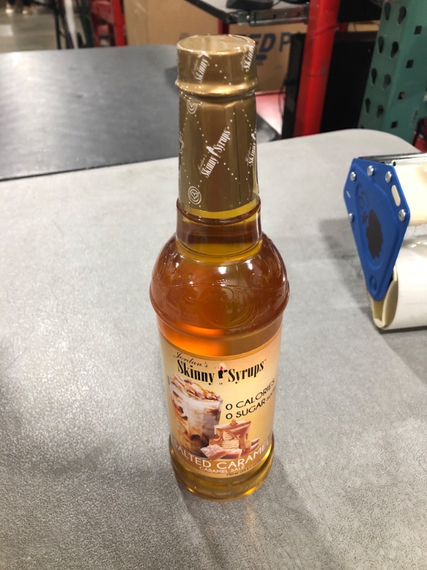 Photo 1 of Jordan's Skinny Syrups Salted Caramel, Sugar Free Flavoring Syrup, 25.4 Fl Oz (Pack of 1)Best By November 18 2024