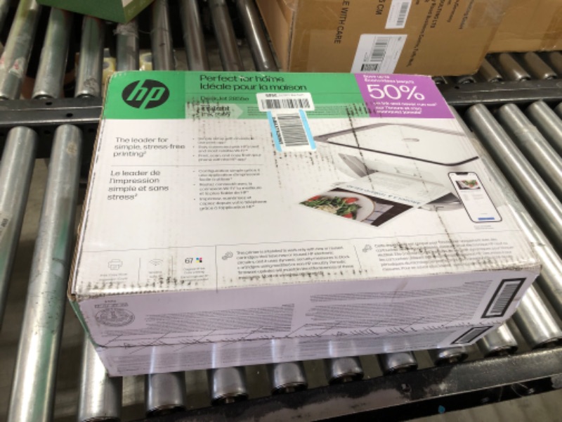 Photo 2 of HP DeskJet 2855e Wireless All-in-One Color Inkjet Printer, Scanner, Copier, Best for home, 3 months of ink included (588S5A) New Version