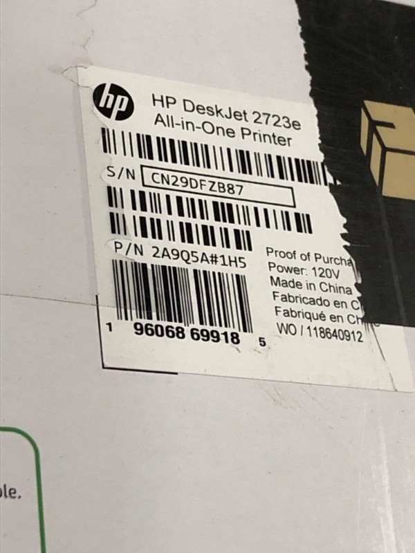 Photo 4 of HP DeskJet 2723e All-in-One Printer with Bonus 9 Months of Instant Ink
