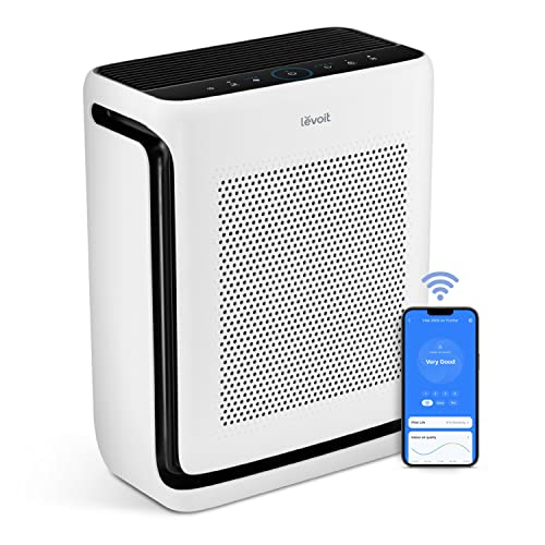 Photo 1 of LEVOIT Air Purifiers for Home Large Room up to 1900 Ft² in 1 Hr with Washable Filters, Air Quality Monitor, Smart WiFi, H13 True HEPA Filter Removes
