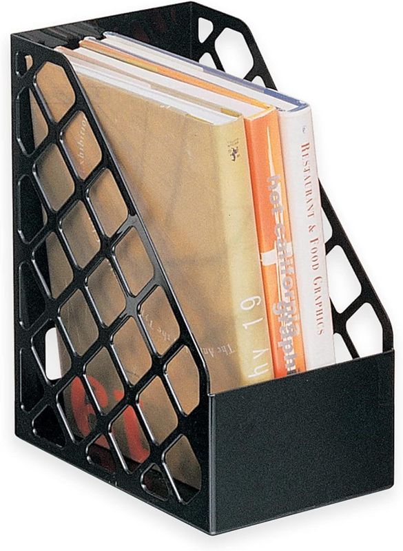 Photo 1 of Officemate Recycled Large Magazine File, Black,