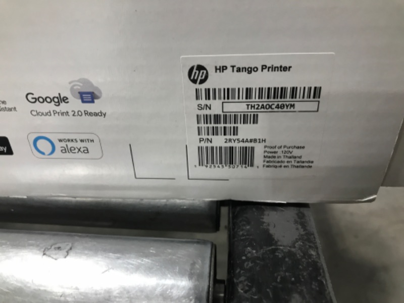 Photo 4 of HP Tango Smart Wireless Printer – Mobile Remote Print, Scan, Copy, HP Instant Ink, Works with Alexa(2RY54A),White