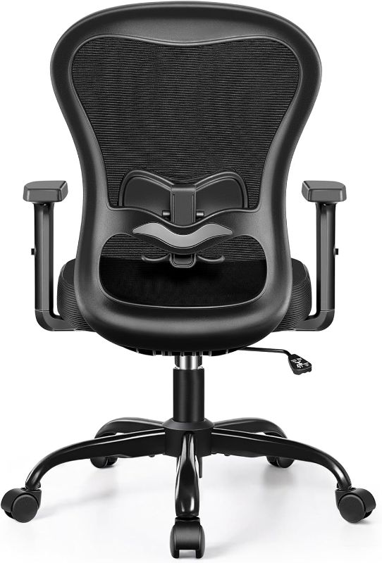 Photo 1 of Primy Office Chair Ergonomic Computer Desk Chair, High Back Breathable Mesh Chair with Adjustable Lumbar Support 2D Armrests, Executive Rolling Swivel Comfy Task Chair with Wheels for Home Work Gaming PR959 Black