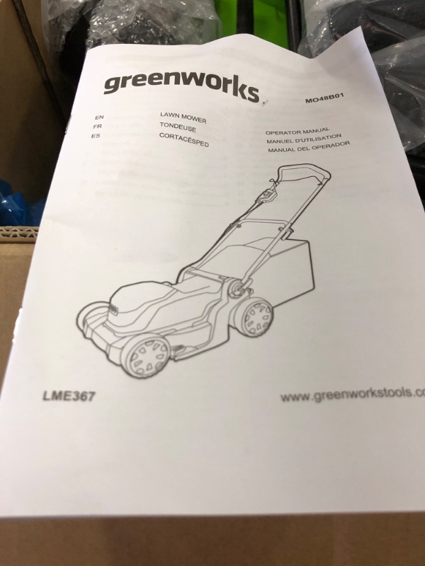Photo 4 of Greenworks 2 x 24V (48V) 17" Cordless Lawn Mower, (2) 4.0Ah USB Batteries (USB Hub) and Dual Port Rapid Charger Included 17" Mower (2 x 4.0Ah)