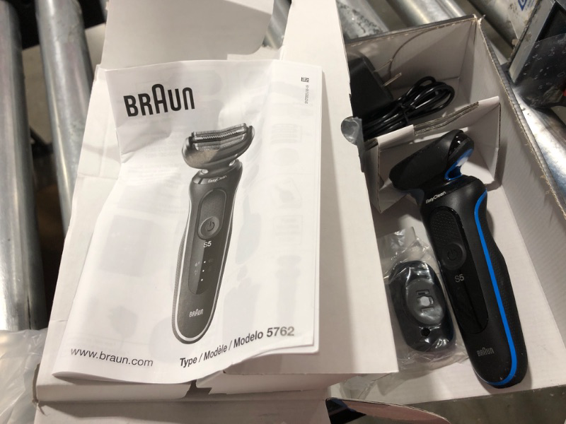 Photo 2 of Braun Series 5 5031s Electric Shaver with Precision Trimmer & Cleansing Brush Attachments, Wet & Dry, Rechargeable, Cordless with Series 5 & 6 New Generation Electric Shaver Replacement Head, 53B 53B Replacement Head