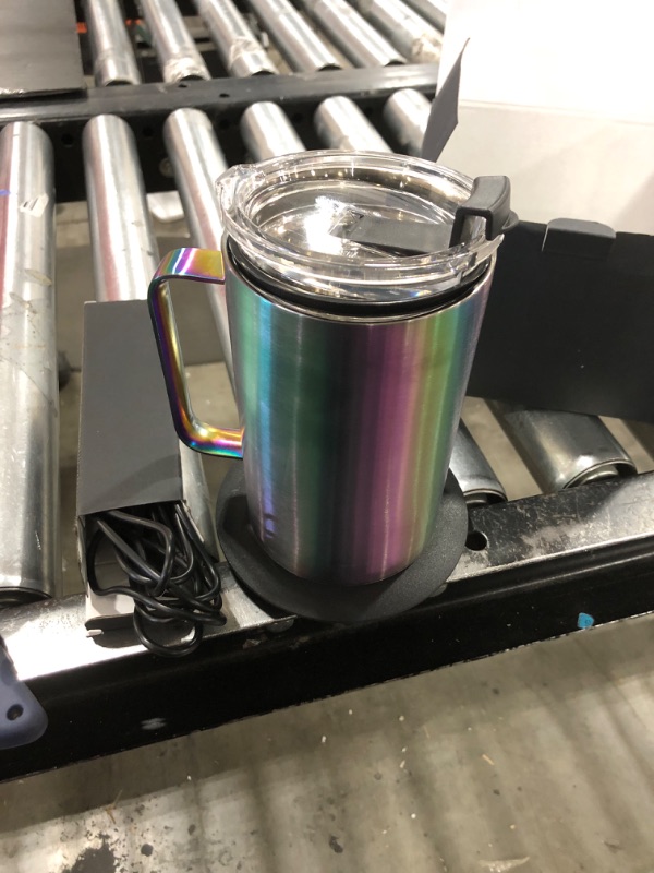 Photo 1 of 2-in-1 Electric Milk Frother,Self Stirring Mug&Heated Coffee Mug with Double-layer 18/8 Stainless Steel,for Latte,Cappuccino,Macchiato,Milk,Chocolate,Powered by USB DC-5V
Missing spoon 