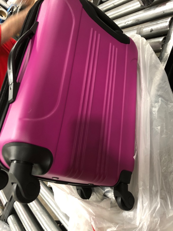 Photo 2 of Travelers Club Chicago Hardside Expandable Spinner Luggage, 20" Carry-On Purple 20" Carry-On