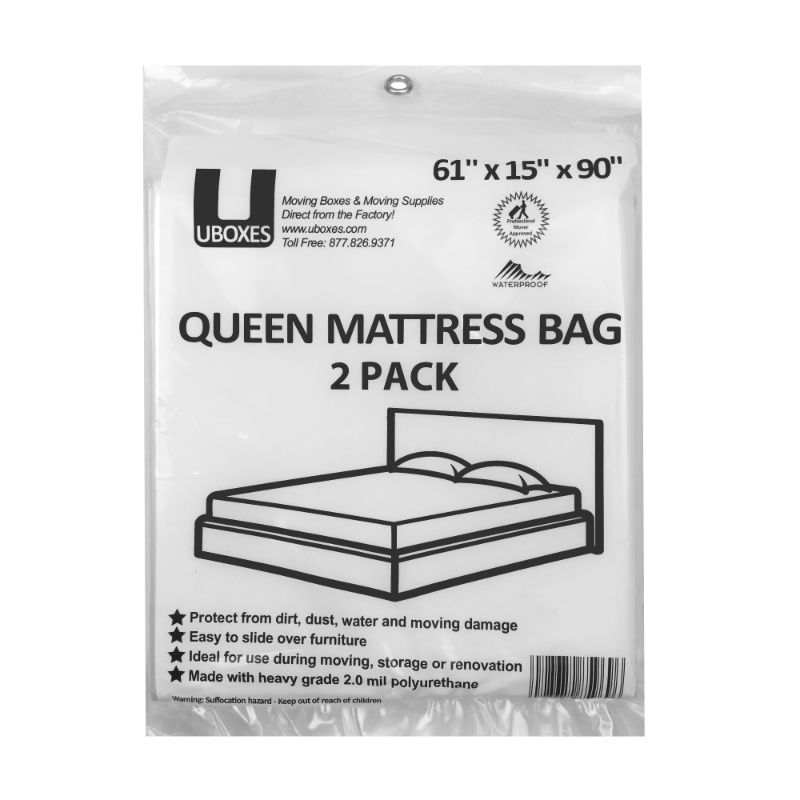 Photo 1 of Uboxes Queen Size Plastic Mattress Moving and Storage Bag