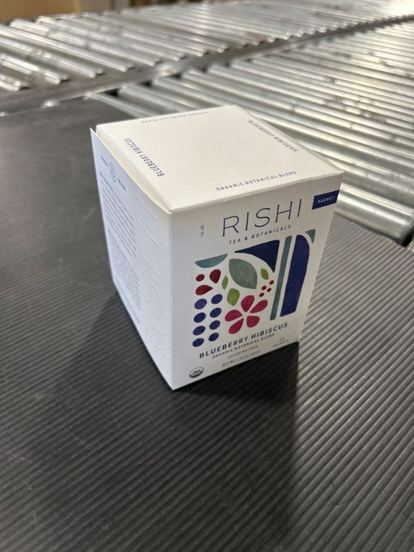 Photo 1 of Rishi Organic Blueberry Hibiscus Tea - 15 bags, 1.69 oz box