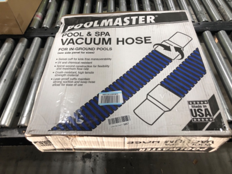 Photo 2 of Poolmaster 33440 Heavy Duty In-Ground Pool Vacuum Hose With Swivel Cuff, Made in the USA, 1-1/2-Inch by 40-Feet
