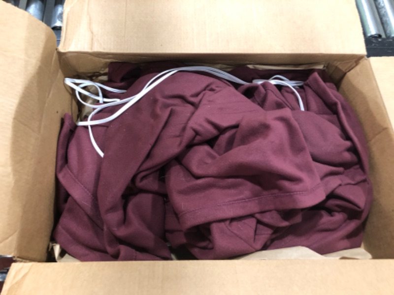 Photo 1 of Generic Heated Blanket, Burgundy, Size: Unknown