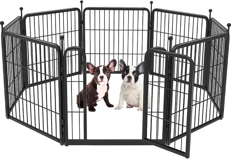 Photo 1 of FXW Rollick Dog Playpen for Yard, Camping, 24" Height Heavy Duty for Puppies/Small Dogs, 8 Panels