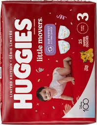 Photo 1 of Huggies Little Movers Baby Diapers, Size 3, 25 Ct 