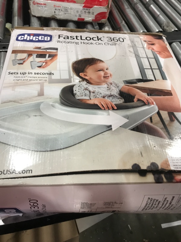 Photo 3 of Chicco Fastlock 360 Hook-On Chair - Charcoal | Grey Charcoal Fastlock 360